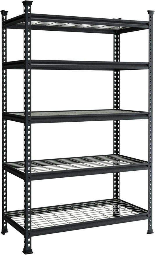 WORKPRO 5-Tier Metal Garage Shelving Unit, 36”W x 18”D x 72”H Storage Shelves, Adjustable Storage Rack Heavy Duty Shelf, 4000 lbs Load Capacity (Total), for Garage, Kitchen, Bathroom, Warehouse