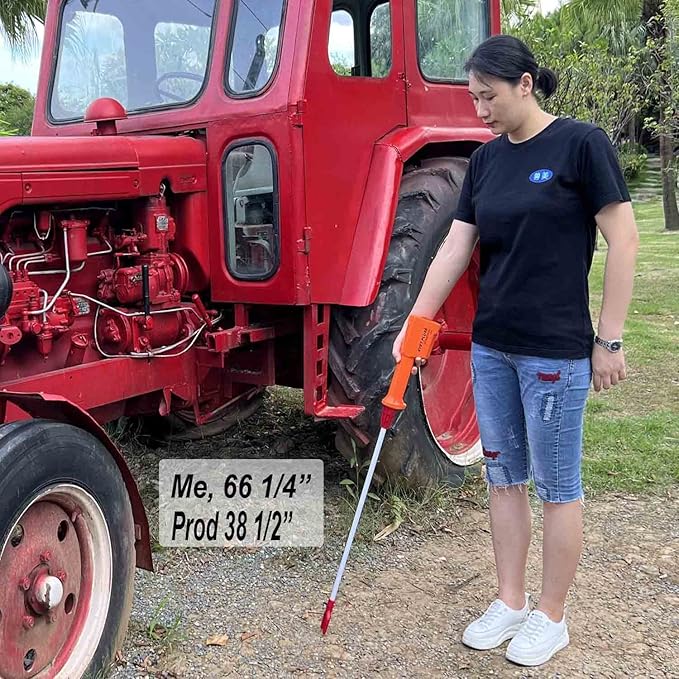 Rechargeable Waterproof Livestock Prod for Cows Cattle and Swine prod hog prod Animal prod for Big Large Dogs (NOT for Small Dog OR Pets), Shaft Length 28", Total Length 38 1/2 inch