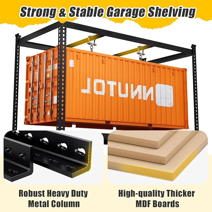 48" W x 24" D x 72" H Garage Shelving Heavy Duty: 5 Tier Metal Storage Shelves - Adjustable Shelving Unit, Utility Rack Shelf for Pantry, Warehouse, Office, Kitchen, Black, 3PCS