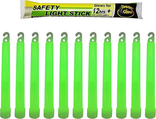 Industrial Grade Glow Sticks(12-90PCS) 6 inches Ultra Bright Emergency Light Sticks for Camping Accessories Hurricane Supplies,Earthquake, Survival Kit More Lasts Over 12 Hours……