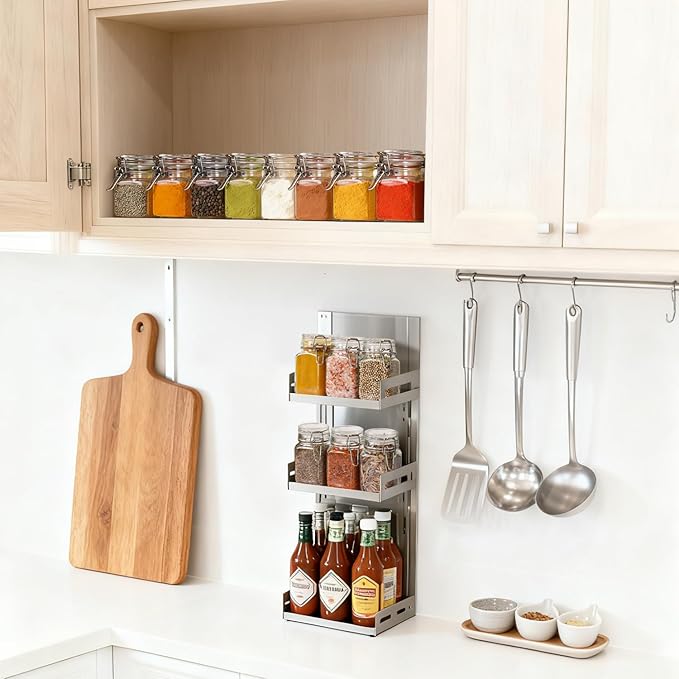 ComSaf 4 oz Glass Jars with Lid, Set of 6 Mini Airtight Glass Jars, Spice Jars, Small Mason Jar, Canning Jar Square with Seal Wire Clip Fastening, Labels & Funnels for Jam, Honey, Kitchen, Wedding