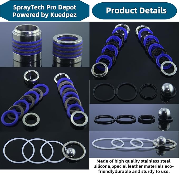 249123 Pump Repair Packing Kit Compatible with Graco 7900 2030 200 300 Airless Paint Sprayer Aftermarket OEM Replacement Seal Kit,Airless Paint Sprayer Accessories