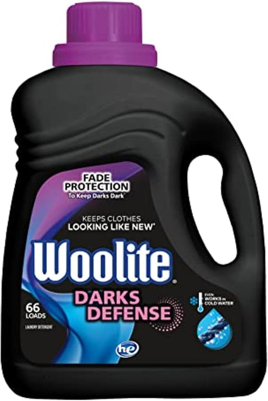 Woolite Darks Defense Liquid Laundry Detergent, Light Fresh Scent, 66 Loads, 100 Fl Oz