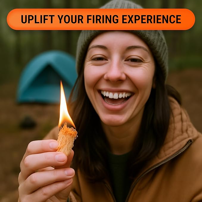 Zorestar Fire Starters for Woodstoves - XXL Pack of 100 Charcoal and Wood Fire Starters for Quick Ignition - Ideal for Campfires, Fireplaces, Grills, Fire Pits - Reliable Outdoor Fire Starter Kit