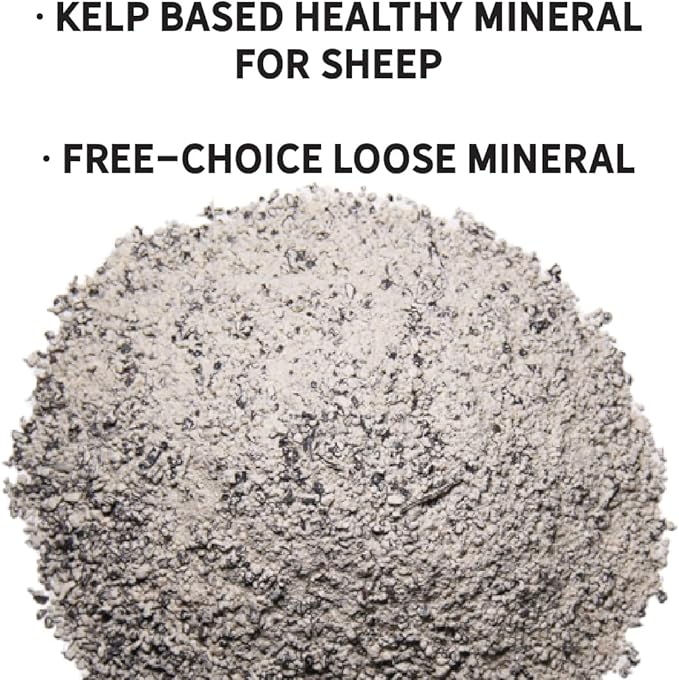 New Country Organics | Healthy Sheep Kelp Based Minerals for Sheep | Certified Organic and Non-GMO Sheep Feeder | 40 lbs