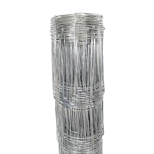 Cattle Panel for Deer Fence, Goat Fence, Cattle Fence - 4ft x 164ft 13Gauge Galvanized Steel Wire Field Fencing Roll for Livestock, Deer Proof Garden Barrier, Sheep, Horse and Poultry Yard
