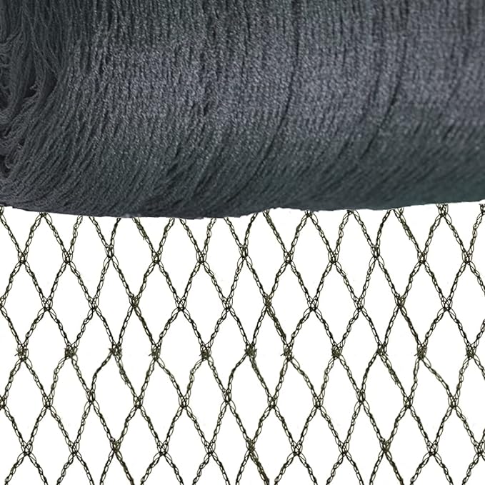 Meanchen Bird Netting 7.5x65 Ft, 1/2 in Mesh Heavy Duty Garden Netting for Plants, Fruit Trees, Vegetables, Extra Strong Woven Mesh Netting Against Birds, Deer, Poultry for Chicken Coop