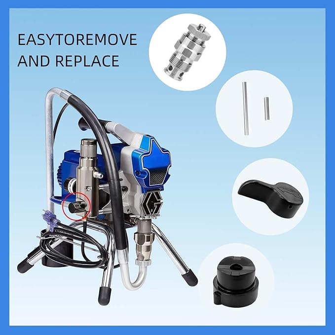 244194 and 235014 Repair Kit Fits for Graco Airless Sprayers Compatible with 210 230 390 395 490 495 595 3400 Models Includes Spray Valve Drain Valve