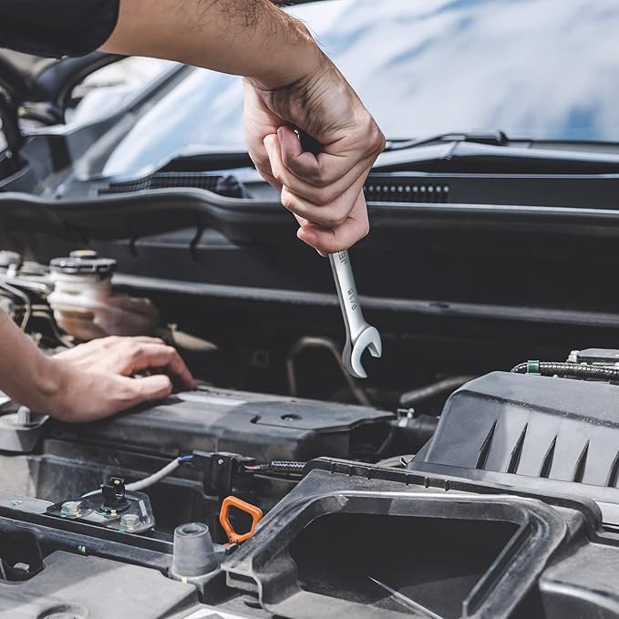 Jetech 9/16 Inch Ratcheting Combination Wrench, Industrial Grade Gear Span, 72-Tooth Ratchet, Made with Forged and Heat-Treated Cr-V Steel in Chrome Plating, SAE