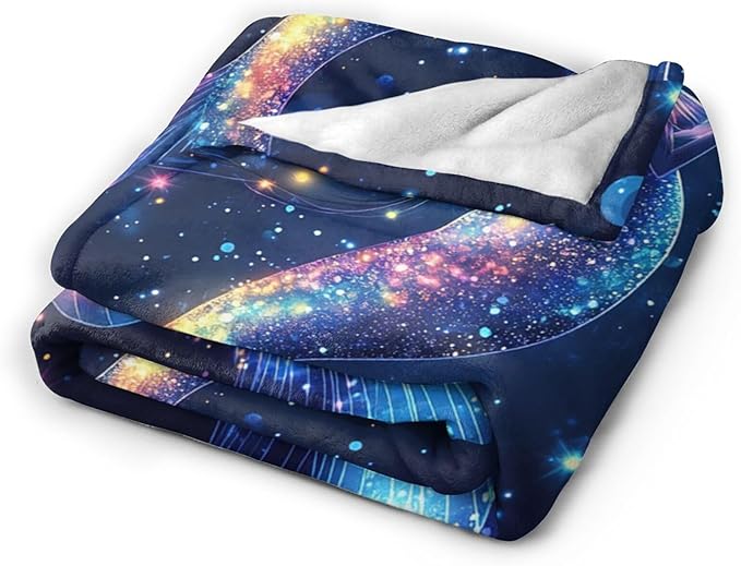 Mermaid Blanket Ocean Throw Blanket Soft Warm Cozy Fuzzy Plush Mermaid Throw Blanket Gifts for Girls Women Lightweight Fleece Flannel Gift Blankets for Kids Adults 60"X80"