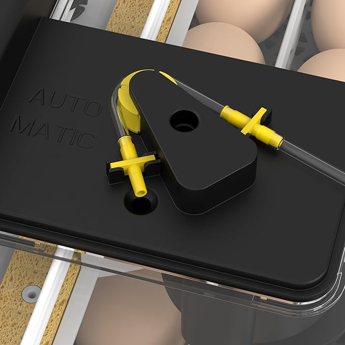 Egg Incubator for Hatching 48 Chicken, Duck, Quail & Goose Eggs – Automatic Egg Turner, Humidity & Temperature Control, Built-in LED Candler, Auto Water Refill, 360° Clear View Digital Poultry Hatcher