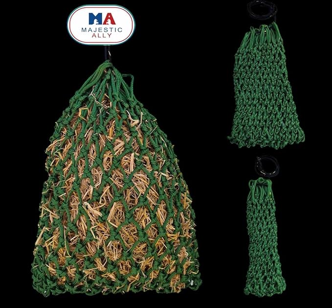 Majestic Ally 2”x2” Holes Highly Durable Very Sturdy 36" Hay Net with for Horses, Goat etc.