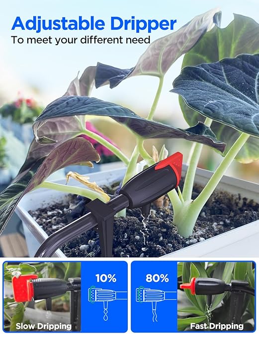 LetPot Automatic Watering System for Potted Plants, Drip Irrigation Kit System, Smart Plant Watering Devices for Indoor Outdoor, Water Shortage Remind, IPX66 （Grey