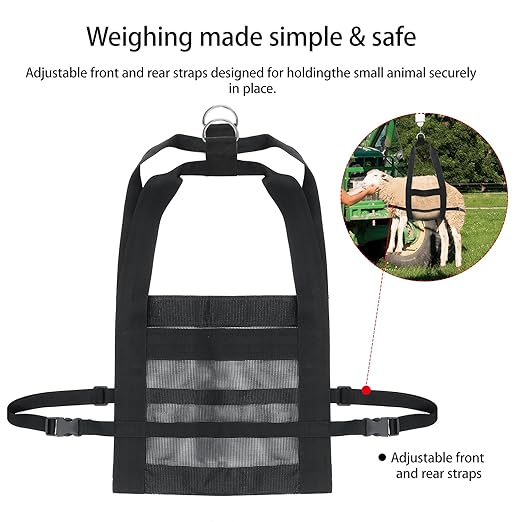 Calf Sling for Weighing Animals - Calf Scale Hanging Weight Scale Sling with Adjustable Straps for Weighing Calves Lambs Goats Baby Alpacas Newborn Livestock Dogs