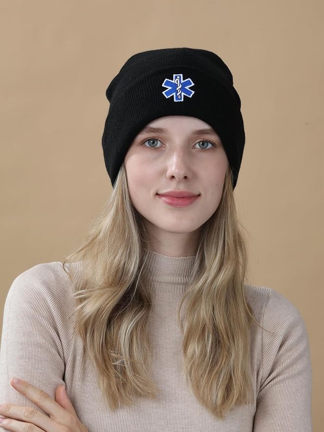 EMT Beanie Hat for Men Women EMTs Gifts Paramedic Gifts for Emergency Medical Technician Funny Stuff