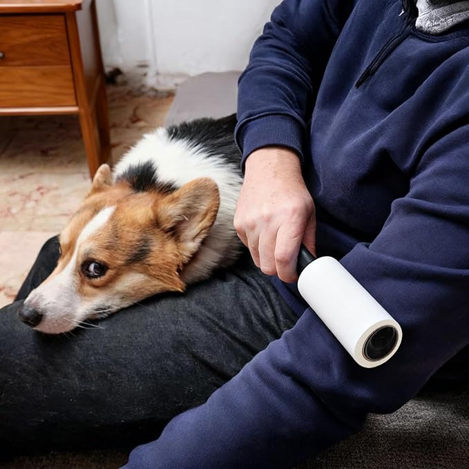 Lint Roller, 660 Sheets with 3 Handles, Pet Hair Remover for Laundry and Clothes, Extra Sticky Lint Rollers for Pet Hair, Dog & Cat Hair Removal Tool, Reusable Lint Brush for Furniture, Car, Wardrobe