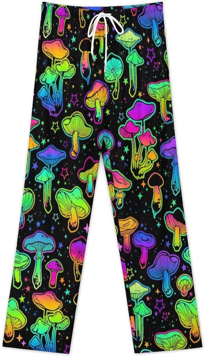 Funny Mens Pajama Pants Lightweight Soft Lounge Pant Sleep Pj Bottoms for Men With Pockets