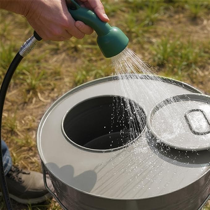 KOL Hanging Chicken Feeder – 20lbs Metal Chicken Feeder, Adjustable Poultry Feeder with 12 Ports, No Installation & Universal Height Design (Silver)