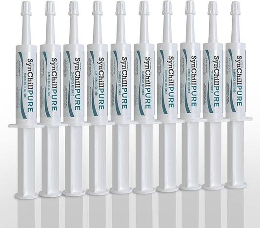 SynNutra Equine SynChill Pure 10-Pack – Non-Sedative Disposition Support for Horses – Plant-Based, L-Theanine-Free Formula for Calm, Confident Performance – 100% Natural & Competition Safe