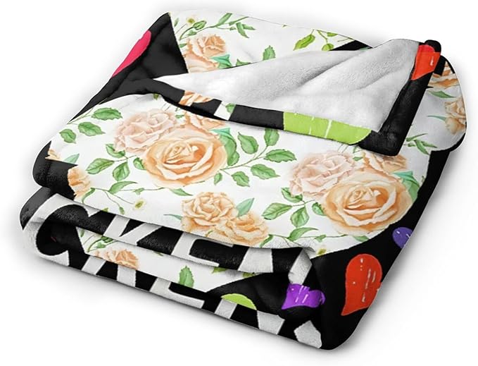 Cozy Soft Chicken Blanket - Gifts for Chicken Lovers, Women's Throw Blanket, Warm Plush Fluffy Lightweight Rooster Fleece Flannel for Kids Adults, Just a Girl Who Loves Chickens, 50"x40"