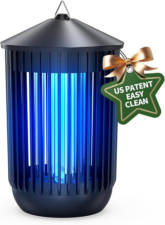 Bug Zapper Indoor Outdoor, Mosquito Zapper, Electric Fly Traps IPX4 Waterproof 20W Lamp Electric Fly Insects Traps for Patio, Garage, Backyard, Porch