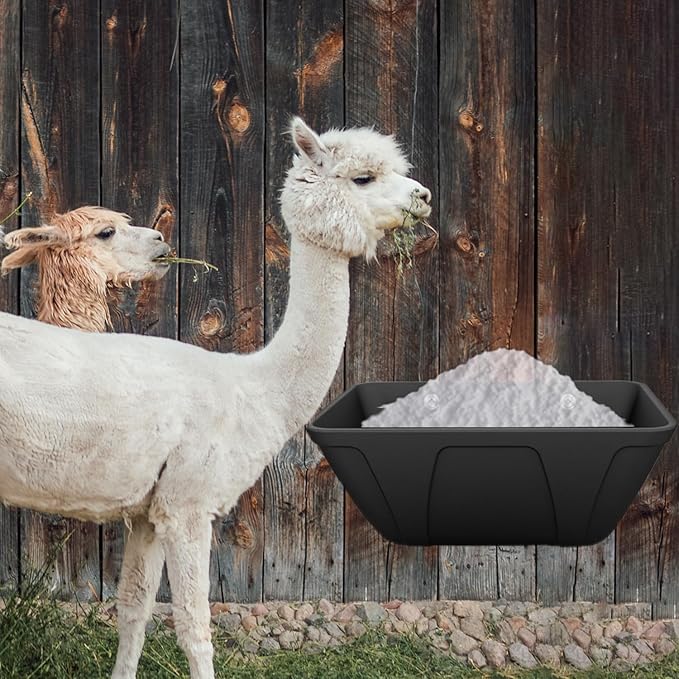 Hanging Chicken Feeder Trough for Goat Sheep Deer Poultry Duck Chicken Fence Feeder Livestock Feeding Container Goats Supplies Feeders Waterer Bucket