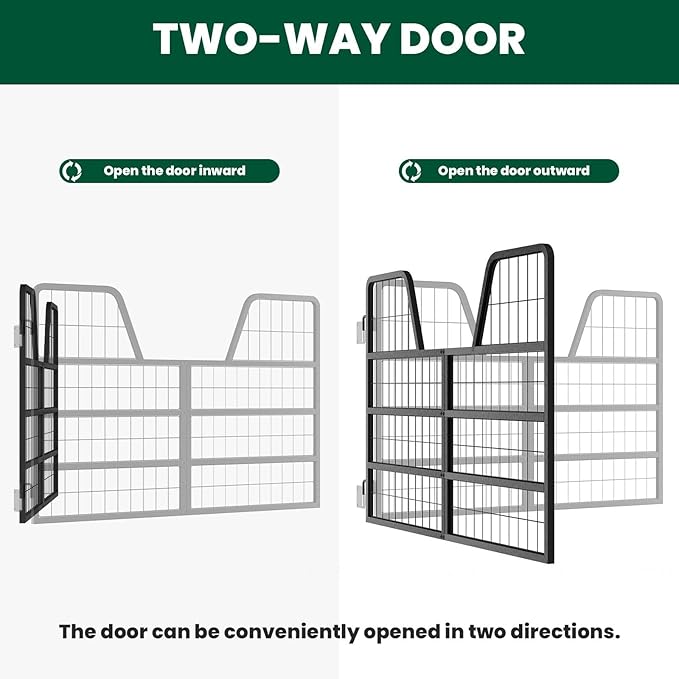 48" L X 32" H Horse Stall, Heavy-Duty Horse Stall Gates, Easy Install Heavy-Duty Steel Gate for Horse, Gates; Horse Gate for Horses & Horse Barns
