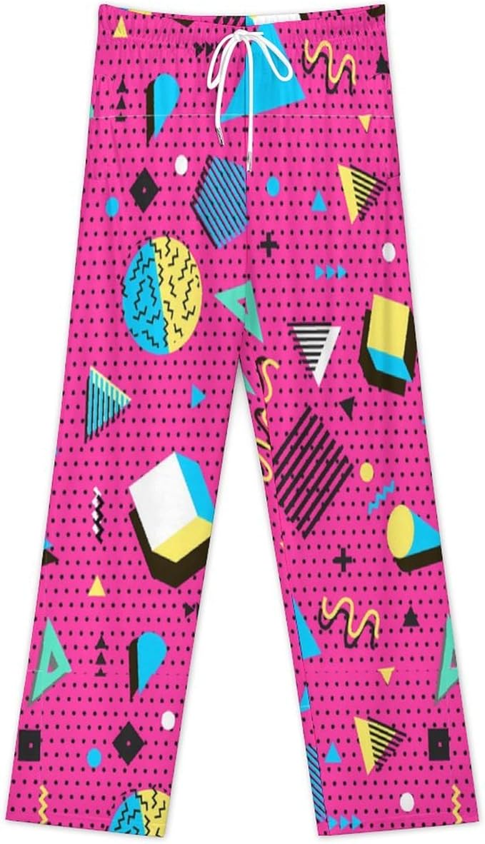 Funny Mens Pajama Pants Lightweight Soft Lounge Pant Sleep Pj Bottoms for Men With Pockets