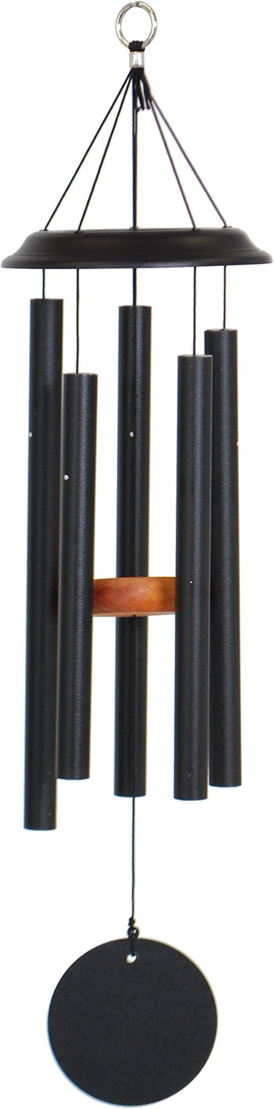 by Wind River – 29 inch Black Wind Chime for Patio, Backyard, Garden, and Outdoor décor (Aluminum Chime) Made in The USA