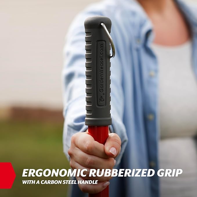 GARDEN WEASEL Small Nut Gatherer Roller – Nut Collector Tool for Acorns, Buckeyes, and Small Debris – Yard Picker Upper with Durable Steel Cage and Ergonomic Handle - Newest Model