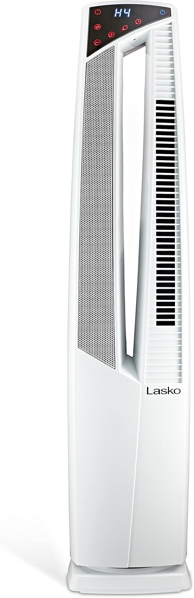 Lasko Oscillating Hybrid Fan and Space Heater for Home, All Season High Velocity Hybrid with Tip-Over Switch, Remote Control, Timer and Thermostat, 37.5 Inches, White, 1500W, FHV820