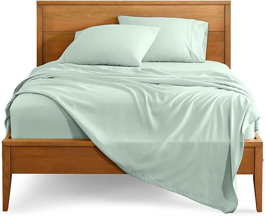 Bare Home Twin XL Sheet Set - College Dorm Size - Luxury 1800 Ultra-Soft Microfiber Twin Extra Long Bed Sheets - Deep Pockets - Easy Fit - Extra Soft - 3 Piece Set - Bed Sheets (Twin XL, Spring Mint)