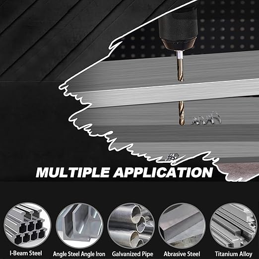 1/4 Hex Shank Cobalt Drill Bit Set 16Pcs 1/16"-1/4", M35 HSS Impact Driver Drill Bits for Metal and Hardened Steel, with Indexed Storage Case