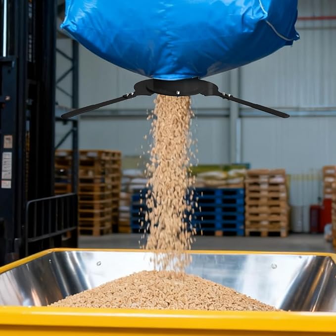 Bulk Bag Unloader for Animal Feed, Grain & Fertilizer | FIBC Big Bag Dispenser | Heavy-Duty, Portable Tool for Farm, Warehouse, Construction