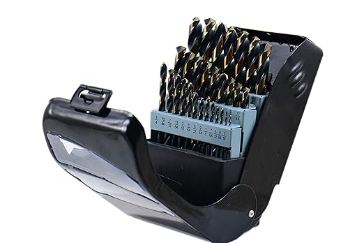 Shars 1/16-1/2 x 64ths 29 Pcs HSS 6542 Jobber Drill 29 Pcs Set 135° Point Angle 404-2940 New P