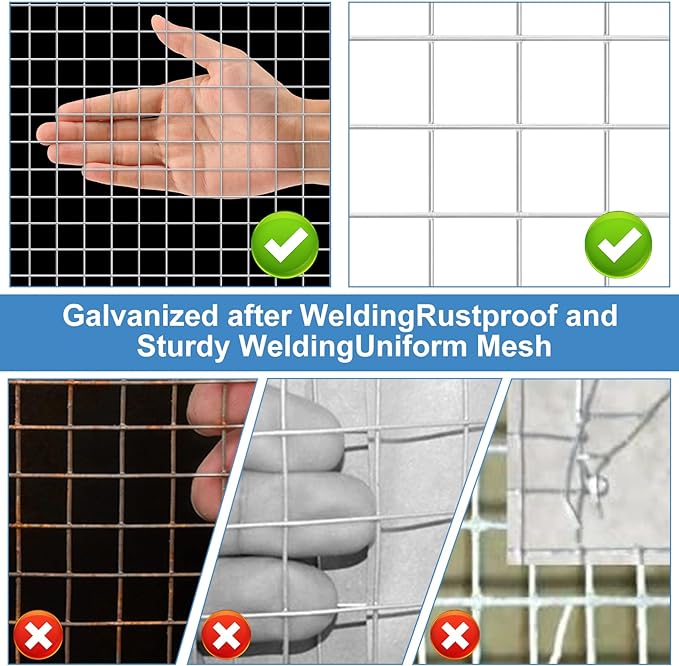 Land Guard 48 inch×100 ft Black Vinyl Coated Hardware Cloth, 19 Gauge 1/2 inch Black PVC Hardware Cloth, Black Welded Wire Fence Supports Poultry Netting Cage Fence…………