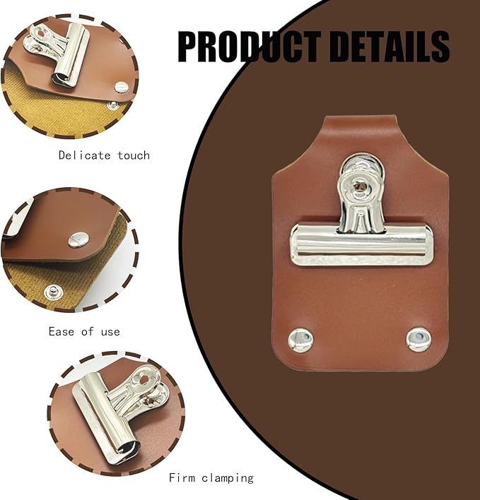 Horse Show Number Holder, Livestock Leather Show Holder, for Saddle, Harness, Pig, Cattle, Goat Competition, 3.94 x 2.64 Inches