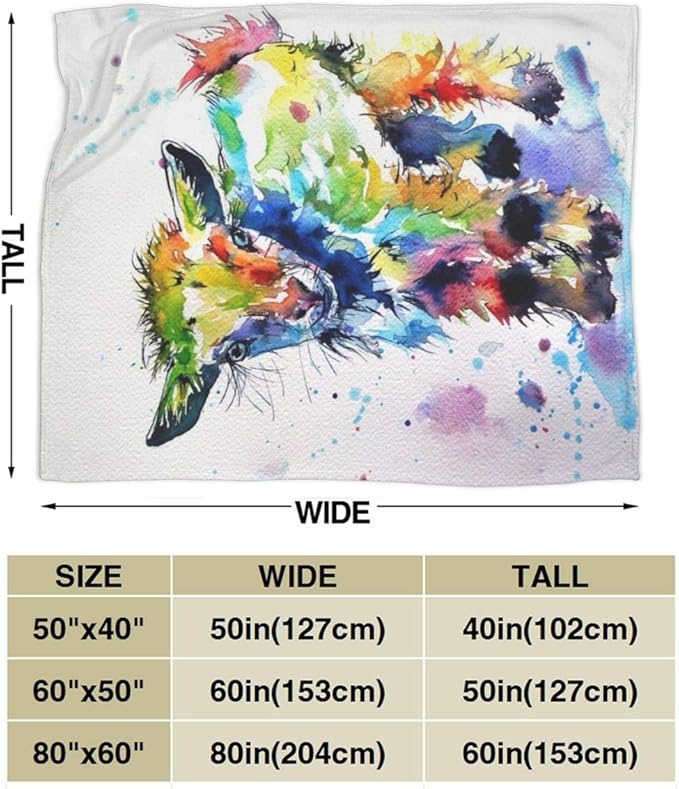 Goat Blanket Goat Gifts for Girls Boys Kids Cute Colorful Couch Sofa Throw Blanket Flannel Animals Birthday Gifts- 60''x80''
