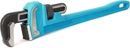 DURATECH 18-Inch Heavy Duty Pipe Wrench, Adjustable Plumbing Wrench, Malleable Cast Iron Handle, Exceed GGG standard