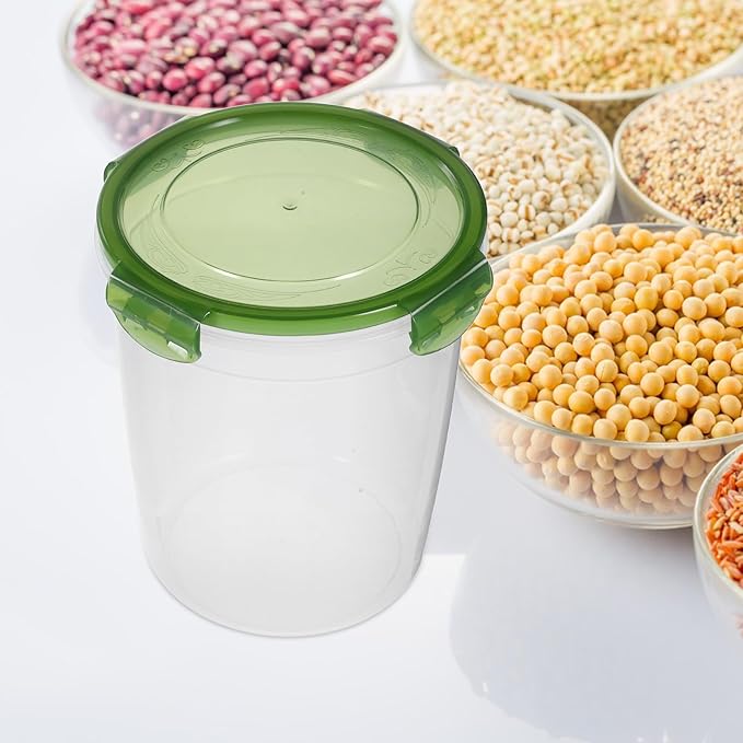 2pcs 2pcs Kitchen Grain Storage Containers with Airtight Sealed Lids Food Canisters for Dry Goods and Vegetable Pantry Organizers