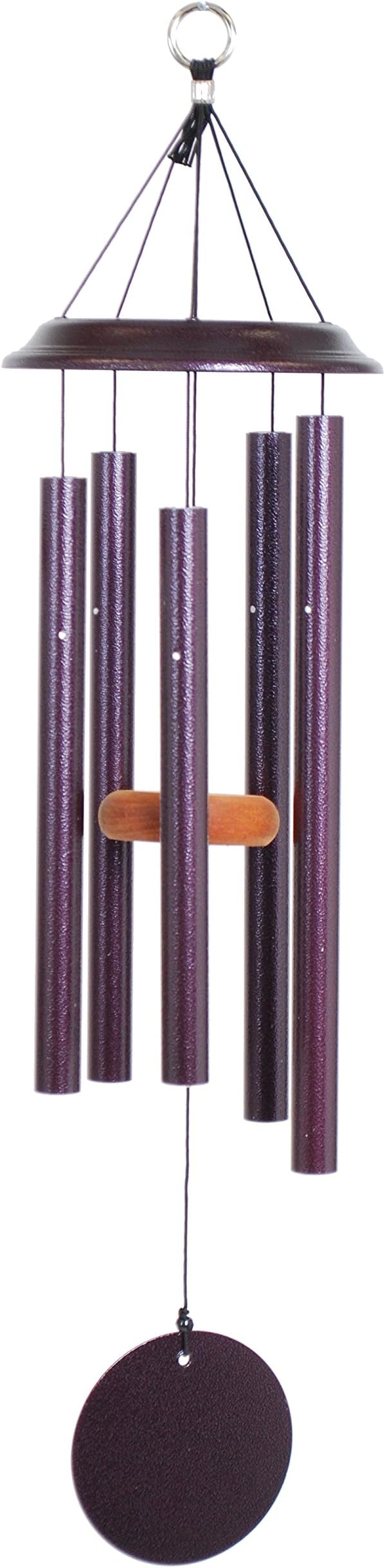 by Wind River - 29 inch Plum Wind Chime for Patio, Backyard, Garden, and Outdoor décor (Aluminum Chime) Made in The USA
