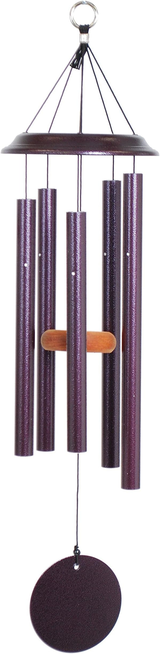 by Wind River - 29 inch Plum Wind Chime for Patio, Backyard, Garden, and Outdoor décor (Aluminum Chime) Made in The USA