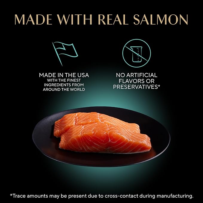 Sheba Perfect Portions Kitten Wet Cat Food Pate Salmon Entree, 2.6 oz. Twin-Pack Trays (24 Count, 48 Servings)