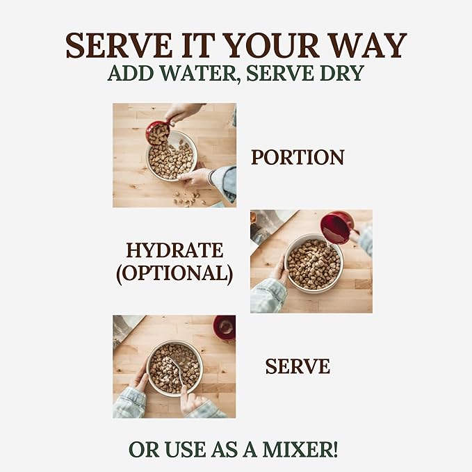 360 Pet Nutrition Freeze-Dried Raw Dog Food – Beef Recipe with Liver & Organs, High Protein with Omega-3s, Fruits, Veggies & Superfoods, Grain-Free, No Fillers, 3 lb – Made in USA