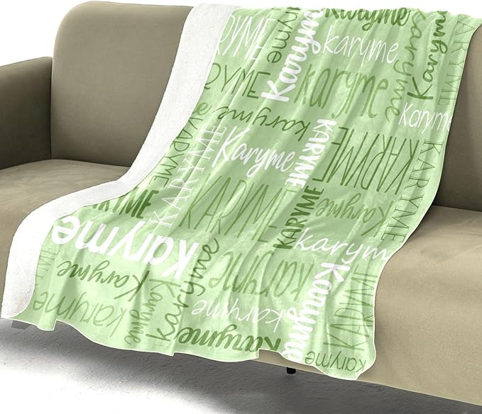 Personalized Name Blanket for Kids and Adult Customized Blanket for Boys Girls Baby Personalized Blanket and Throws
