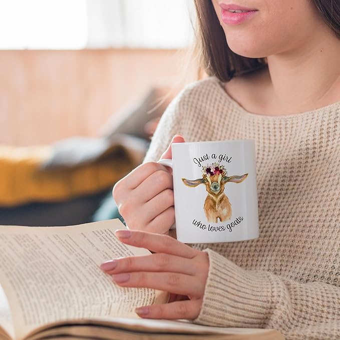 Goat Mug - Goat Lovers Coffee Cup for Women & Girls
