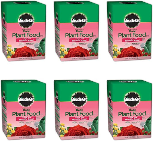 Miracle-Gro Rose Plant Food Rose Fertilizer (6 Pack), 1.5 lb