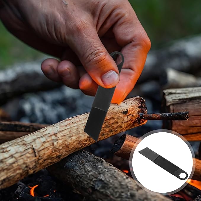 10pcs Multi-Functional Flint Scraper Fire Starters for Camping and Survival Portable Lightweight Emergency Fire Starter Tool for Outdoor Campfires and Essential Accessories