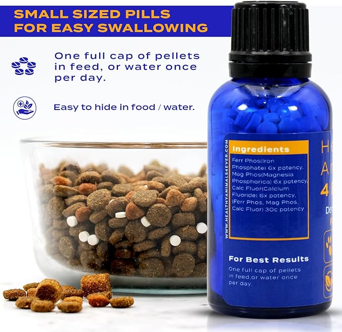 HealthyAnimals4Ever HA4E - Rabbit Dental Problems Treatment - Preventive Care for Dental Issues & Overgrown Teeth - Promotes Oral Health - Natural Homeopathic Tablets - 300 Count