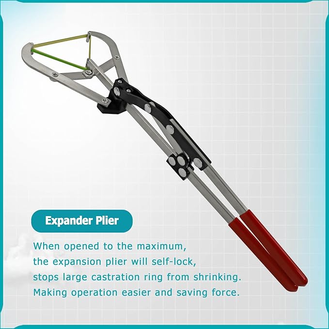 Cattle Banding Tool Expander Pliers Suitable for Bull Calves Cattle Sheep Goat and Big Livestock of Ranch and Farm